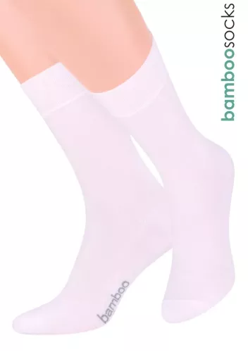 Dámské klasické ponožky 086 STEVEN | bílá | velkoobchod HOTEX