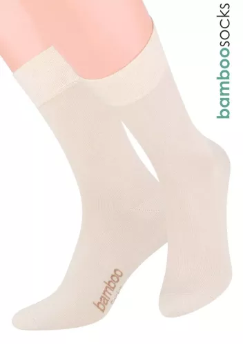 Dámské klasické ponožky 086 STEVEN | béžová | velkoobchod HOTEX