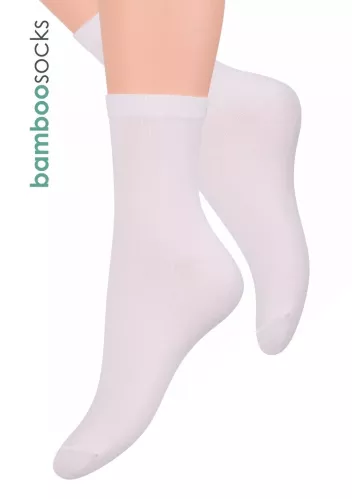 Dámské klasické ponožky 108 STEVEN | bílá | velkoobchod HOTEX