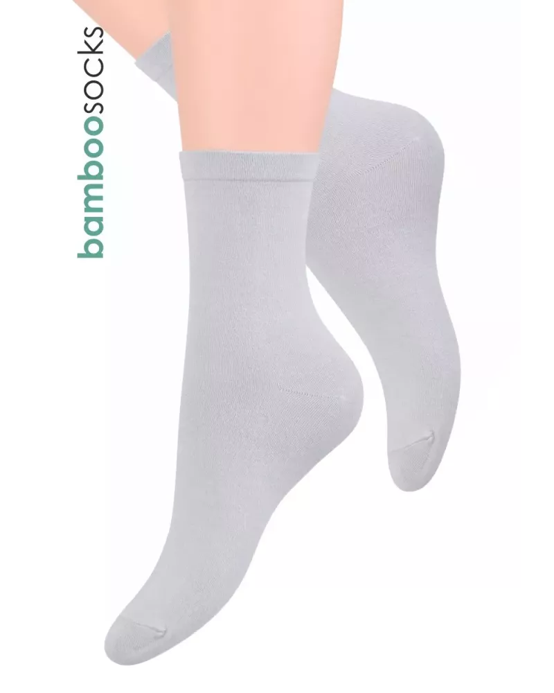 Dámské klasické ponožky 108 STEVEN | šedá světlá | velkoobchod HOTEX