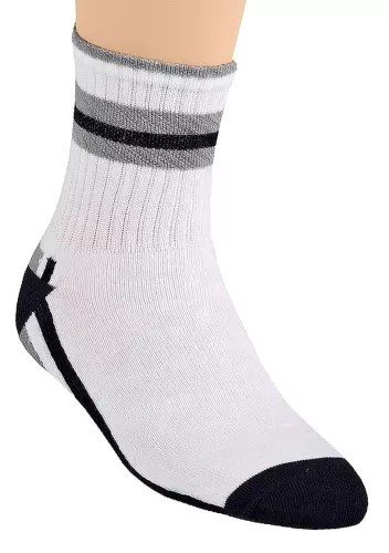 Chlapecké polofrofé ponožky 020/901 STEVEN | bílá-šedá | velkoobchod HOTEX