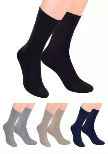 Pánské klasické ponožky 107 STEVEN | modrá tmavá | velkoobchod HOTEX