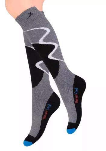 Dámské lyžařské teplé ponožky vzorované 010/2 STEVEN