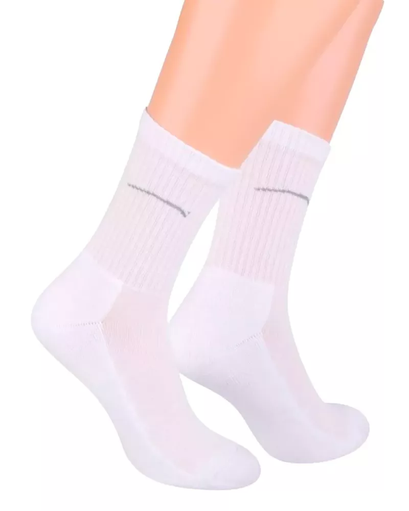 Pánské klasické ponožky 047 STEVEN | bílá | velkoobchod HOTEX