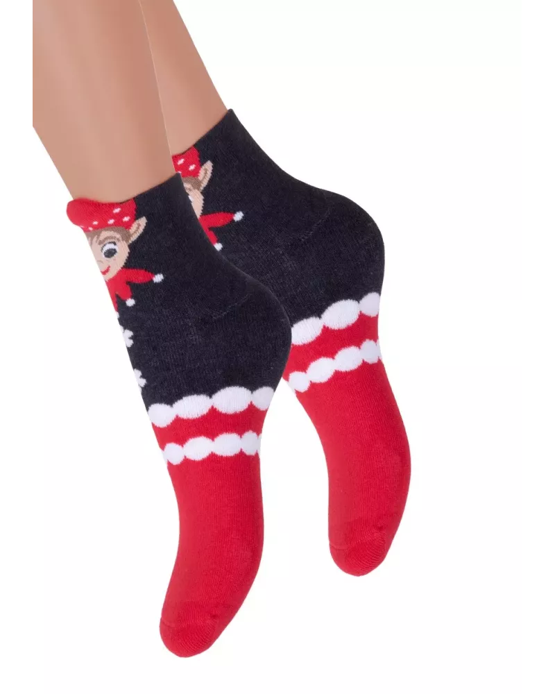 Dívčí froté vánoční ponožky 096/037 STEVEN