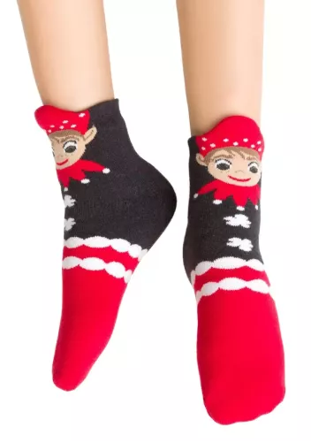 Dívčí froté vánoční ponožky 096/037 STEVEN
