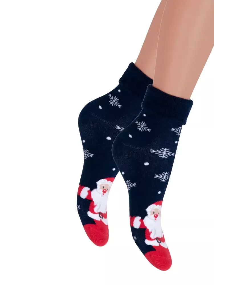 Chlapecké froté vánoční ponožky 096/034 STEVEN