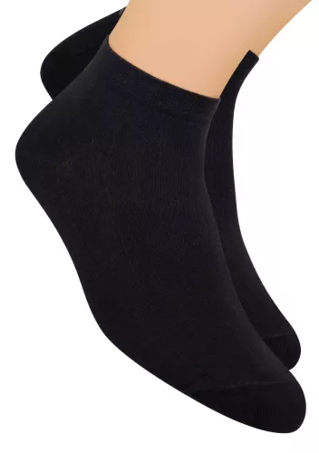 Pánské kotníkové ponožky 054 STEVEN | černá | velkoobchod HOTEX