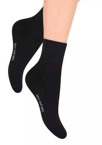 Pánské kotníkové ponožky 040 STEVEN | černá | velkoobchod HOTEX
