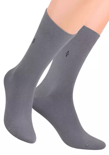 Pánské klasické ponožky 056/3 STEVEN | šedá | velkoobchod HOTEX