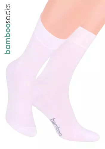 Pánské Klasické ponožky 086 STEVEN | bílá | velkoobchod HOTEX